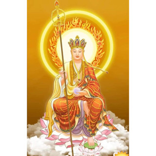 tranh đính đá 5d tự làm - tranh phật Địa tạng vương bồ tát đẹp full đá