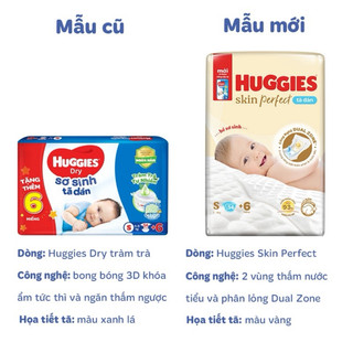 Tã/Bỉm dán sơ sinh Huggies NB76 S54