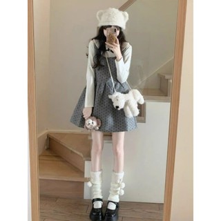 Váy mix áo xinh dáng baby cute cho nữ, set váy mùa hè mùa đông xinh
