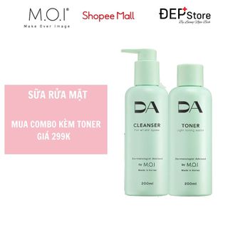 (Date 8/2024) Sữa rửa mặt D.A by M.O.I dạng gel 2 trong 1 dung tích 200ml