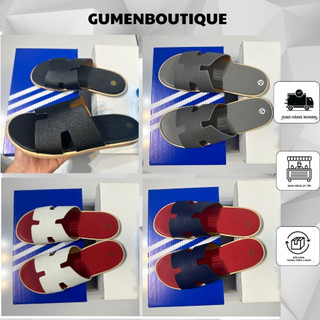  Dép Lê Nam HM Quai Ngang Chữ H Vân Sần In Logo Nổi Siêu Chất - Dép Lê Nam Quai Ngang Đế Phíp Hàng Cao Cấp