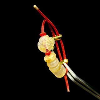Lắc tay Charm Hồ Ly cùng Ngũ Điếu Thạch Anh Tóc Vàng tự nhiên
