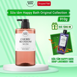 Sữa tắm Happy Bath Original Cherry Blossom Body Wash No.254 giúp cấp ẩm, dưỡng trắng sáng làn da