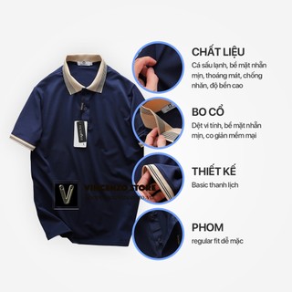 Áo thun nam tay ngắn ,áo có cổ polo Zirat bigsize, vnxk cao cấp mới, áo phông form rộng Vincenzo Store
