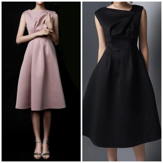 Đầm t0mmy short sleeve a line