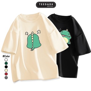 Áo thun unisex tay lỡ PIKA LONG by TEEDARK chất cotton mềm mịn, Áo phông nam nữ form rộng - Mã TDPT673