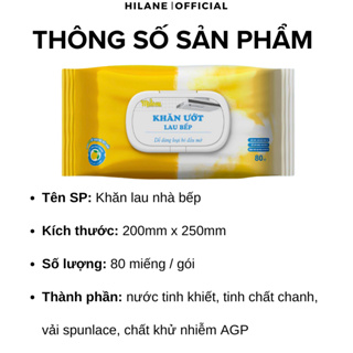 Khăn Ướt Lau Bếp Hilane Đa Năng Làm Sạch Mọi Vết Bẩn