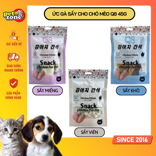 Ức gà sấy 100% thịt dành cho chó mèo q8 45g