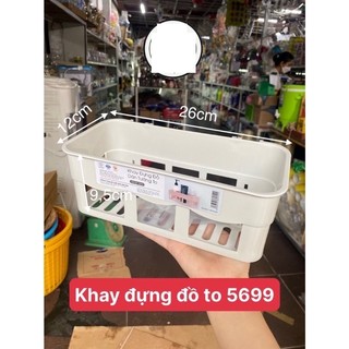 Khay đựng vật dụng nhà tắm nhà bếp dán tường Việt Nhật - Kệ đựng đồ đa năng nhựa PP cao cấp - kèm miếng dán