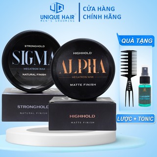 Sáp vuốt tóc alpha clay wax & sigma molding wax 56gr - new 2024 + tặng 20ml xịt reuzel tonic + lược