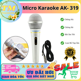 Mic hát karaoke,micro karaoke xingma ak-319 chống hú,chống rè,bắt âm tốt,giọng hay-bảo hành 12 tháng.