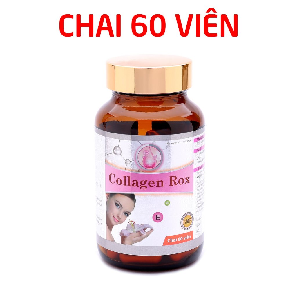 Viên uống đẹp da Collagen Rox Coenzym Q10 tăng nội tiết tố nữ - Hộp 60 viên [Collagen Rox Coenzym Q10]