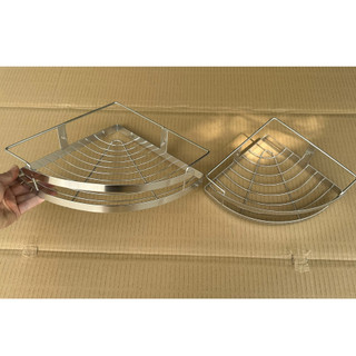 Kệ góc inox 1 tầng inox 304 - kệ góc 1 tầng 100% sus 304 - kệ để xà bông nhà tắm