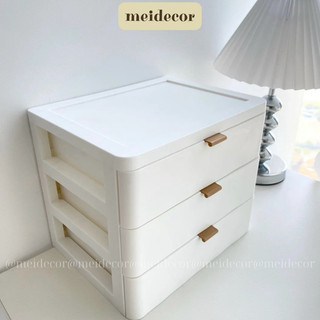 Tủ nhựa mini ngăn kéo để bàn, tủ đựng mỹ phẩm đa năng, kệ để đồ nhiều ngăn decor góc học tập làm việc meidecor