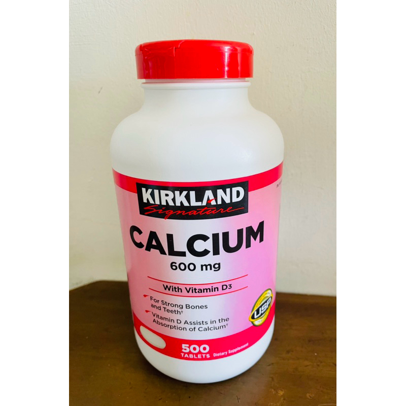 "Mẫu mới "Canxi Calcium và Vitamin D3 Kirkland Signature , hộp 500 viên giúp xương, răng chắc khỏe