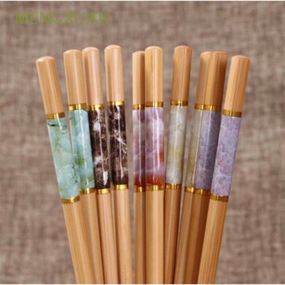 Hộp 10 đôi đũa tre ăn cơm vân đá kháng khuẩn cao cấp loại đẹp, đũa tre xuất Nhật chống mốc