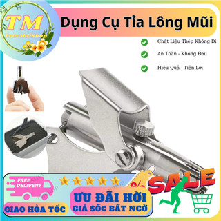 Dụng cụ tỉa lông mũi cầm tay Kèm Hộp bằng thép không gỉ , Không đau an toàn vệ sinh , Bảo hành 12 tháng