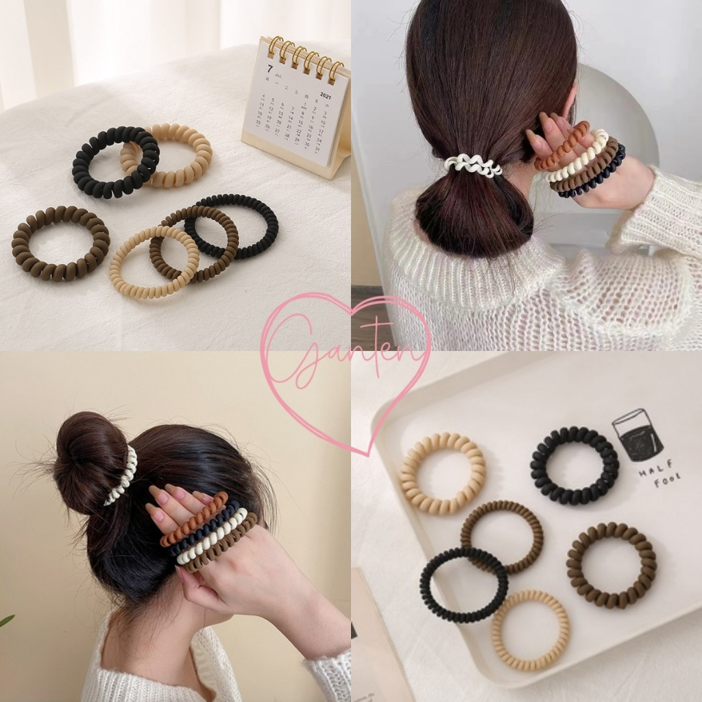 🧚🏻‍♀️Ganten🧚🏻‍♀️Dây cột tóc lò so phong cách Hàn Quốc