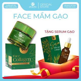 Kem face gạo trắng da dưỡng trắng tinh chất mầm Gạo Collagen 12Gr TẶNG Serum Mầm Gạo