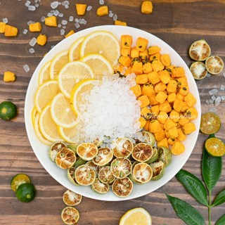 Trà Detox Chanh dây kim quất trà trái cây sấy khô-10 gói
