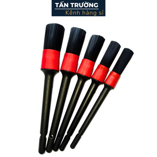 Bộ 5 cây chổi vệ sinh xe đa năng, cọ rửa khoang máy, dụng cụ vệ sinh chuyên dụng cho ô tô, xe máy