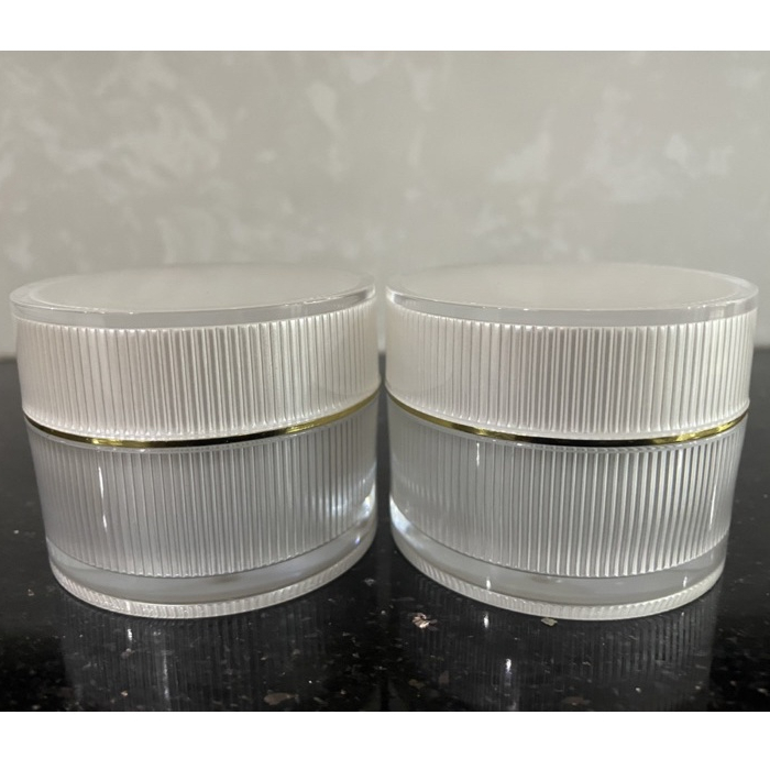 Hũ Đựng Kem 15,20,30g vân sọc viền vàng