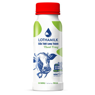 Sữa tươi thanh trùng Lothamilk có đường 250ml