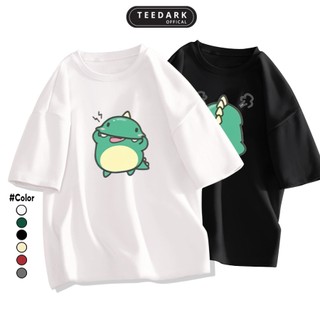Áo thun unisex tay lỡ PIKA LONG by TEEDARK chất cotton mềm mịn, Áo phông nam nữ form rộng - Mã TDPT677