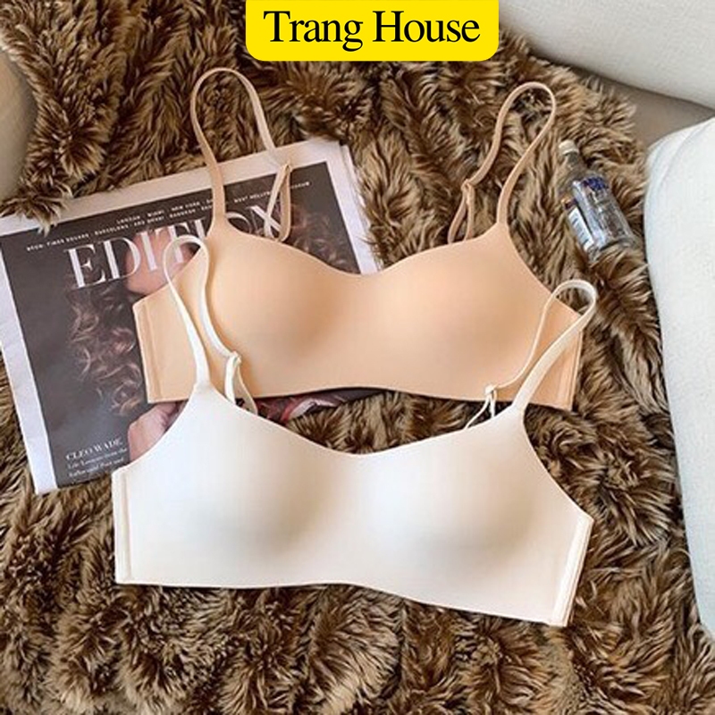 Áo lót nữ đẹp - Áo su đúc cup ngang đệm mỏng không gọng không viền chống chảy xệ A 1143 TRANG HOUSE