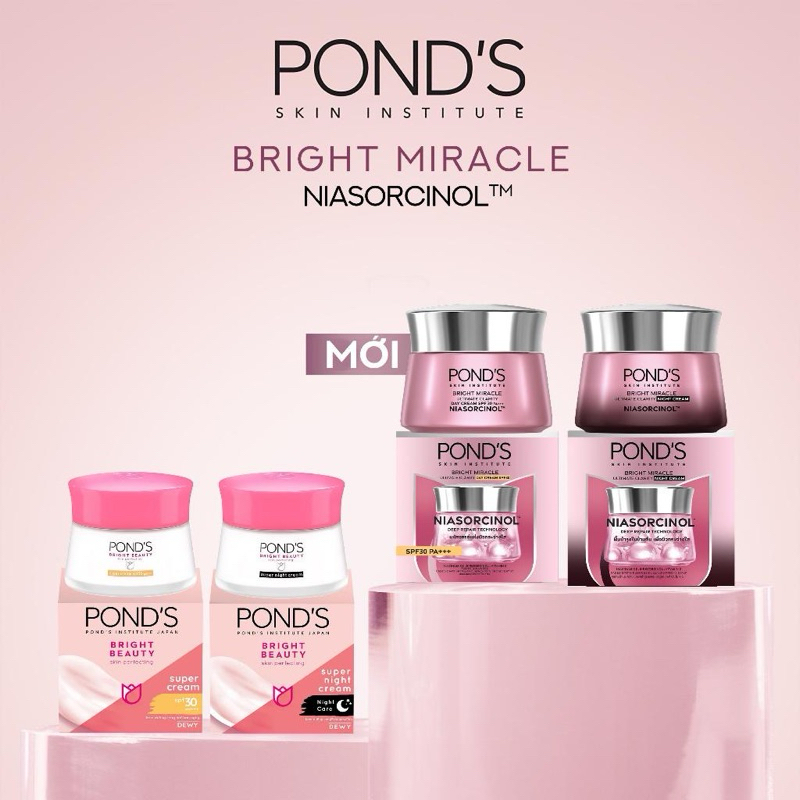 Kem dưỡng trắng da Pond's Trắng hồng rạng rỡ 50g