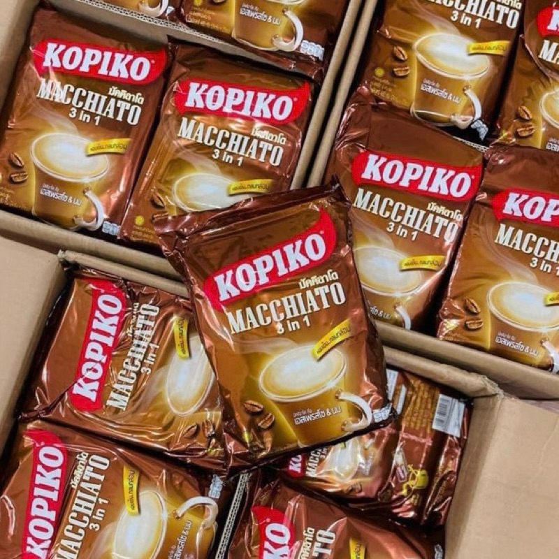 Cafe Hòa Tan Kopiko Macchiato nội địa Thái Lan - Cà phê Kopiko Thái Lan - Kopiko Coffee