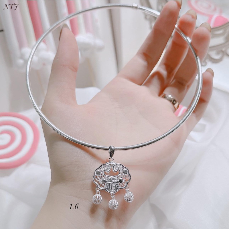 kiềng mặt khánh cho bé BẠC TA CAO CẤP