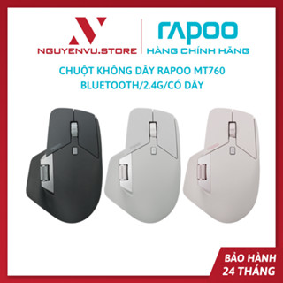 Chuột Không Dây Rapoo MT760 | Bluetooth/2.4G/Có dây | Kết nối tối đa 5 thiết bị - Hàng Chính Hãng