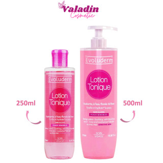 Nước Hoa Hồng Evoluderm Lotion Tonique Toning Lotion Sensitive Skin 250ml/500ml |Chai toner