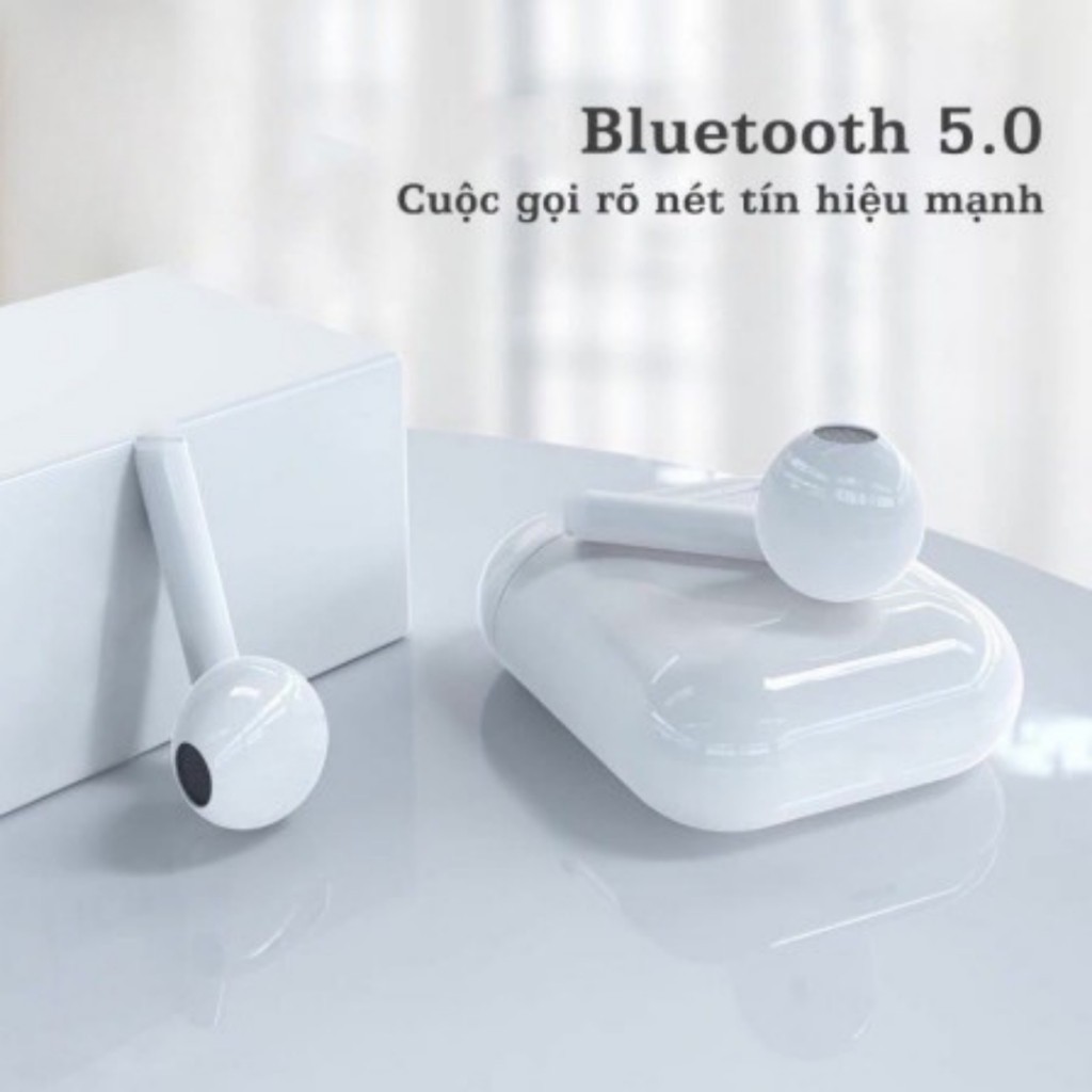 Tai nghe bluetooth TECHZONE TWS 5.0 không dây âm thanh chuẩn HIFI chạm cảm ứng có mic dùng cho IOS và Android