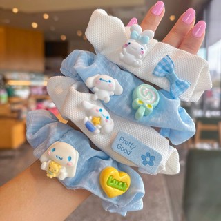 Dây Cột Tóc Scrunchies Có Đính Charm Melody Dễ Thương