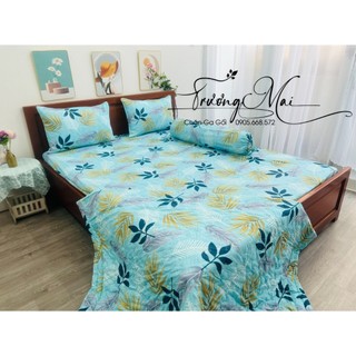 Bộ chăn ga gối vải 100% coton 5 món xinh yêu mềm mát