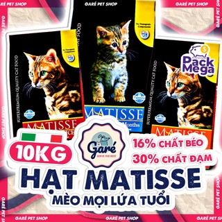 BAO 10kg Hạt Matisse cho Mèo con Mèo trưởng thành triệt sản đủ dòng từ Cá Hồi Thịt Gà Kitten Babycat Indoor Farmina