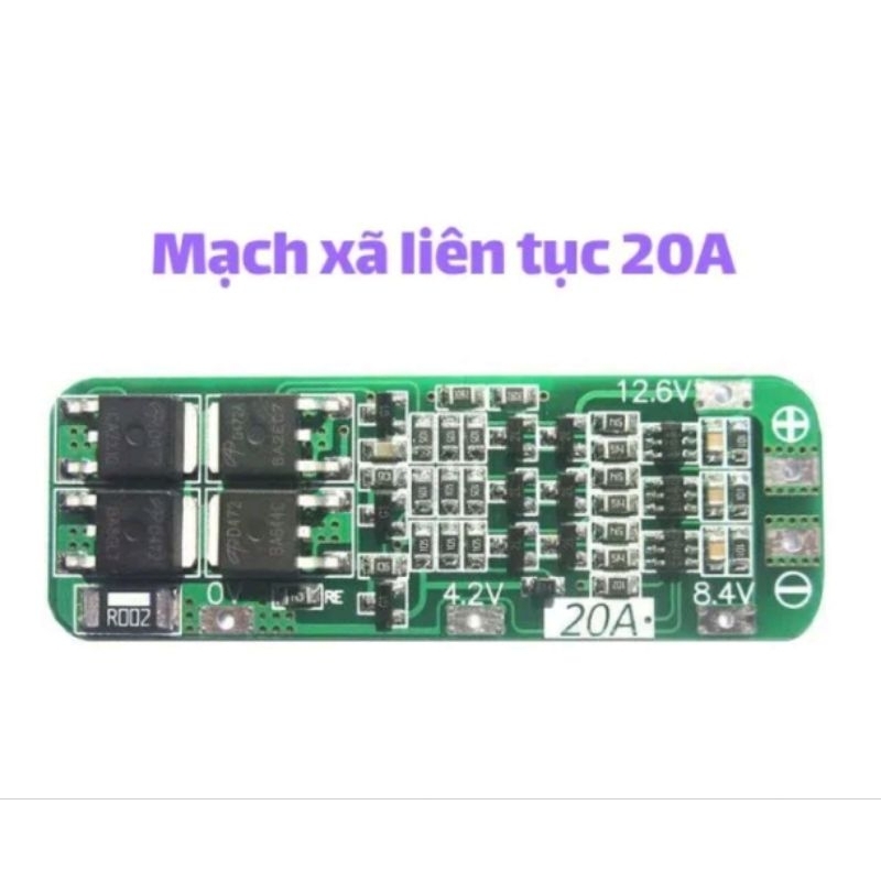 MẠCH 12V 3S XÃ LIÊN TỤC 20A