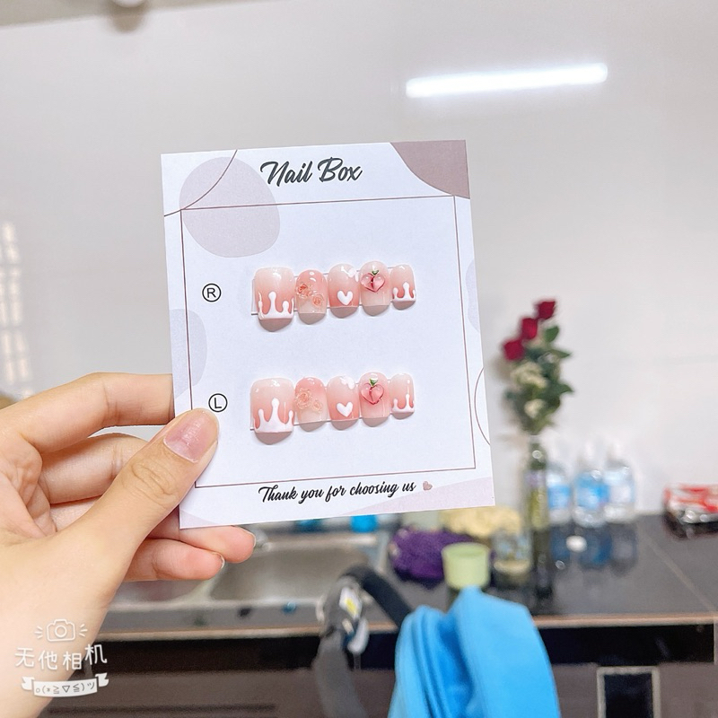Nail box thiết kế m49-50 vẽ nổi cute