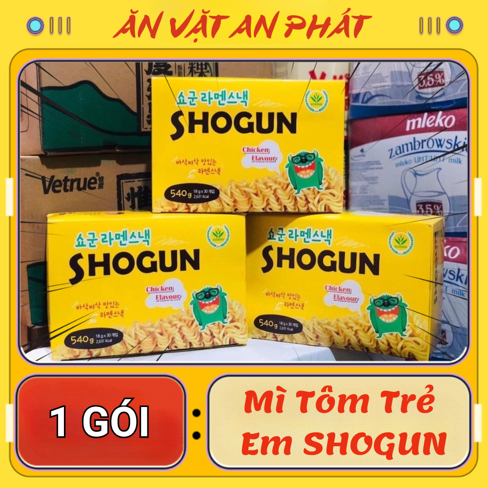 Mì Tôm Trẻ Em Ăn Liền Hàn Quốc SHOGUN Vị Gà Phô Mai, Mì Shogun Hàn Quốc, Mì ăn liền - An Phát Food