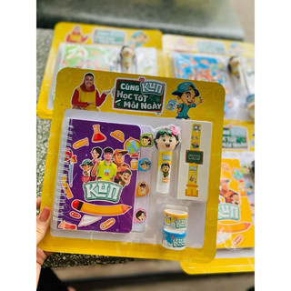 bộ dụng cụ học tập kun mới ( ngầu nhiên màu)