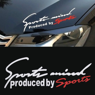 Tem dán decal Sport mind prodeced by Sports dán nắp capo trang trí ô tô xe hơi