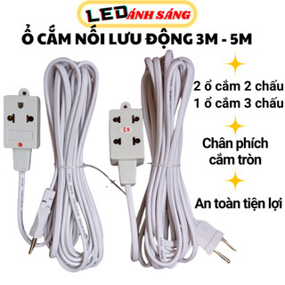Ổ cắm đa năng liền dây 1000w 3m - 5m