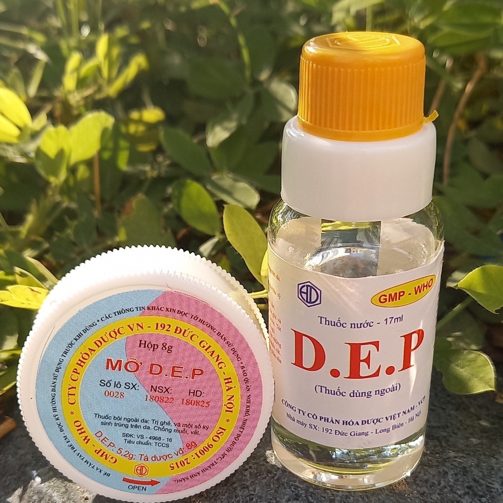 Dung dịch bôi ngoài da D.E.P dạng nước 17ml, mỡ 8g giảm ngứa do côn trùng, muỗi cắn, ghẻ nước
