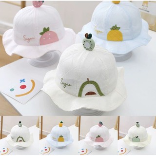 Mũ Nón Vành Tròn Cho Bé Từ 6M- 3Y Đội Chống Nắng Có Quoai Chống Bay Mũ Khi Đội
