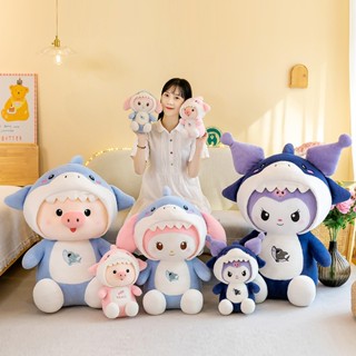 Gấu bông Kuromi, My Melody, Heo Con biến hình thành cá mập dễ thương mềm