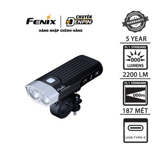 Đèn pin xe đạp fenix bc30 v2.0 công suất 2200 lumens, chiếu xa187m, dùng 2 pin 18650 5200mah, chống nước ip67.