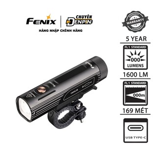 Đèn pin xe đạp fenix bc26r công suất 1600 lumens, chiếu xa 169 mét, thao tác tháo rời nhanh, dùng pin 21700 5000mah.