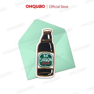 BƯU THIẾP DU LỊCH BIA SÀI GÒN CUT OUT - BIA SÀI GÒN CUT OUT POSTCARD OHQUAO